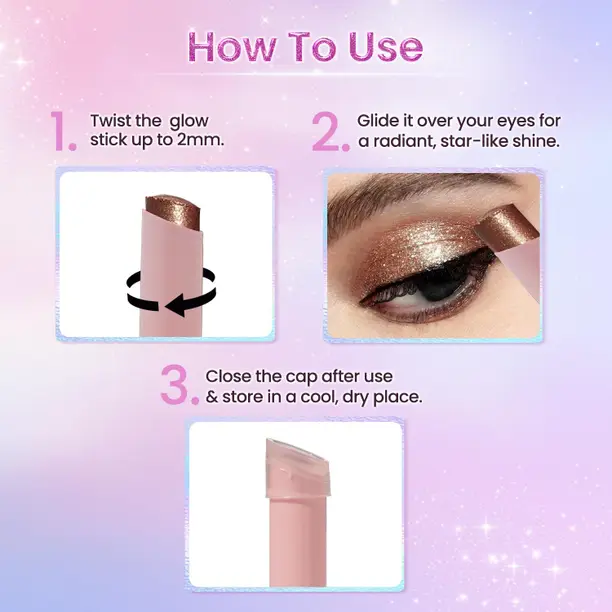 SWISS BEAUTY Jelly Verse Eyeshadow Glow Stick | Crease Proof | - Image 3