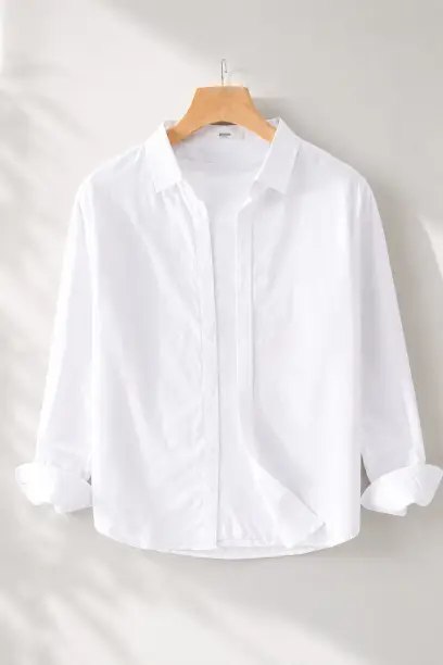 GLOREN Men Regular Fit Solid Spread Collar Casual Shirt (Pack of 2) - Image 4